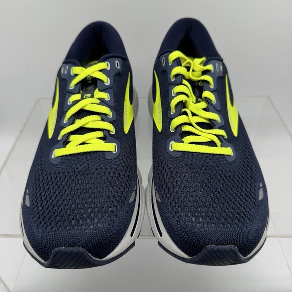 Brand New Brooks Ghost 15 Peacoat Blue Yellow 1103931D429 Running Men Size 10.5 - Picture 6 of 9